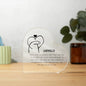 Lovelo Heart Shaped Plaque